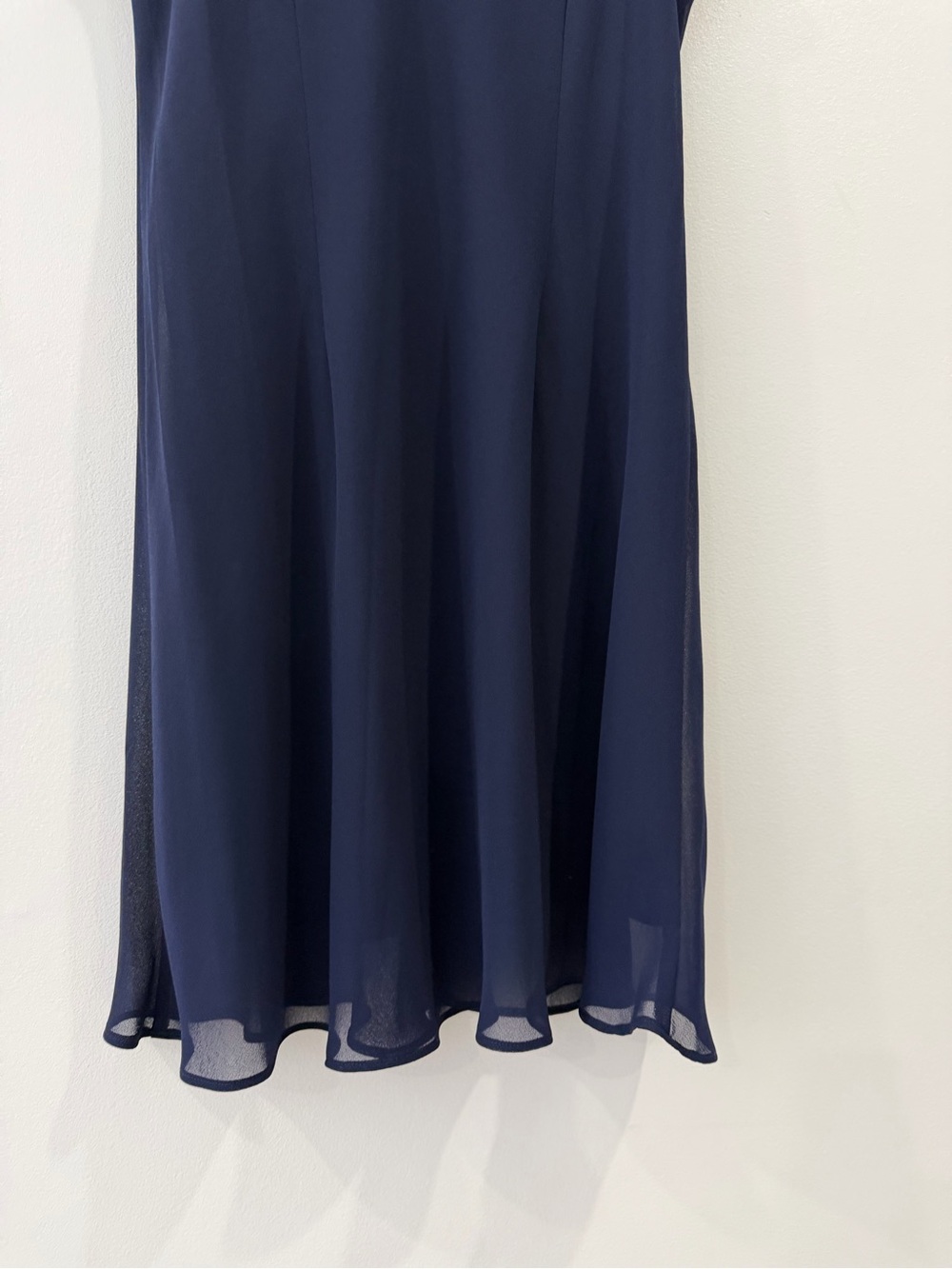 Le Bos Navy Dress with Beaded Trim - Picture 9 of 9